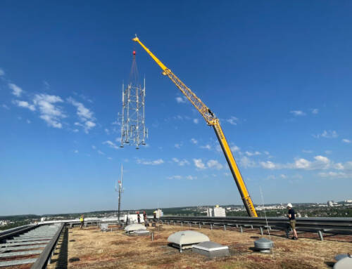 Neuer Antennenträger für die EnBW-City