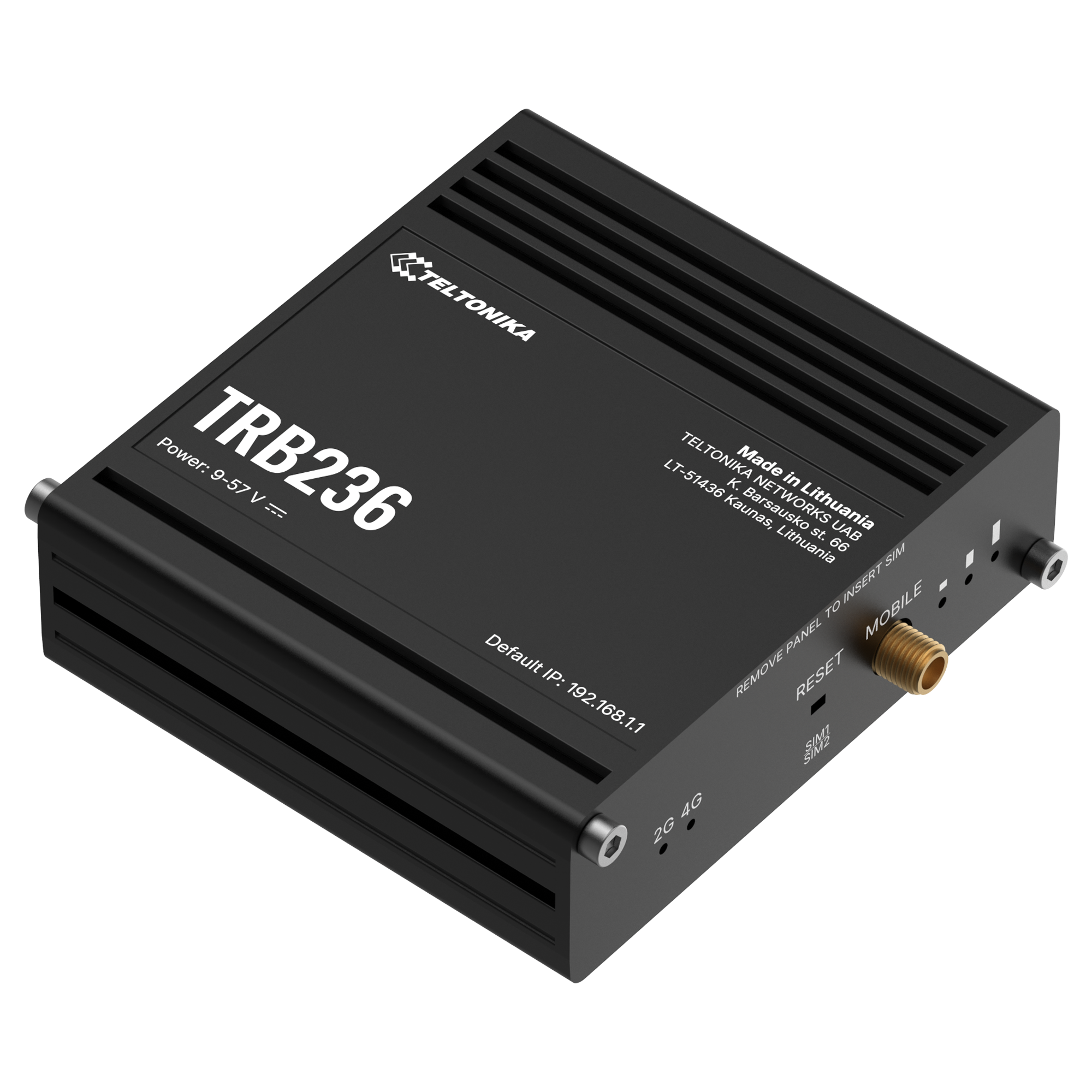 Industrielles LTE-450-IoT-Gateway Teltonika TRB236 für das 450connect-Netz